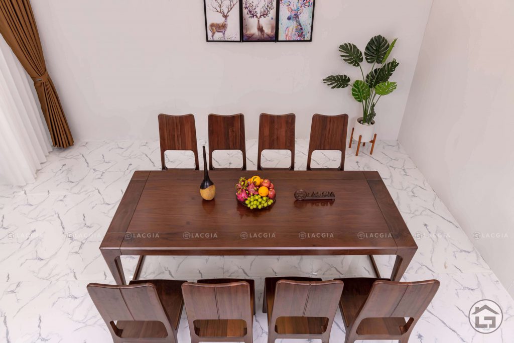 Bàn ghế ăn gỗ tự nhiên BA18