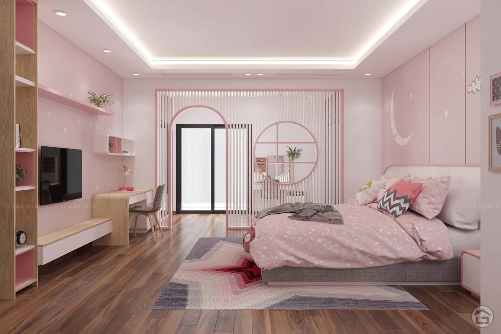 Mẫu thiết kế phòng ngủ đẹp cho bé gái 10 -12 tuổi