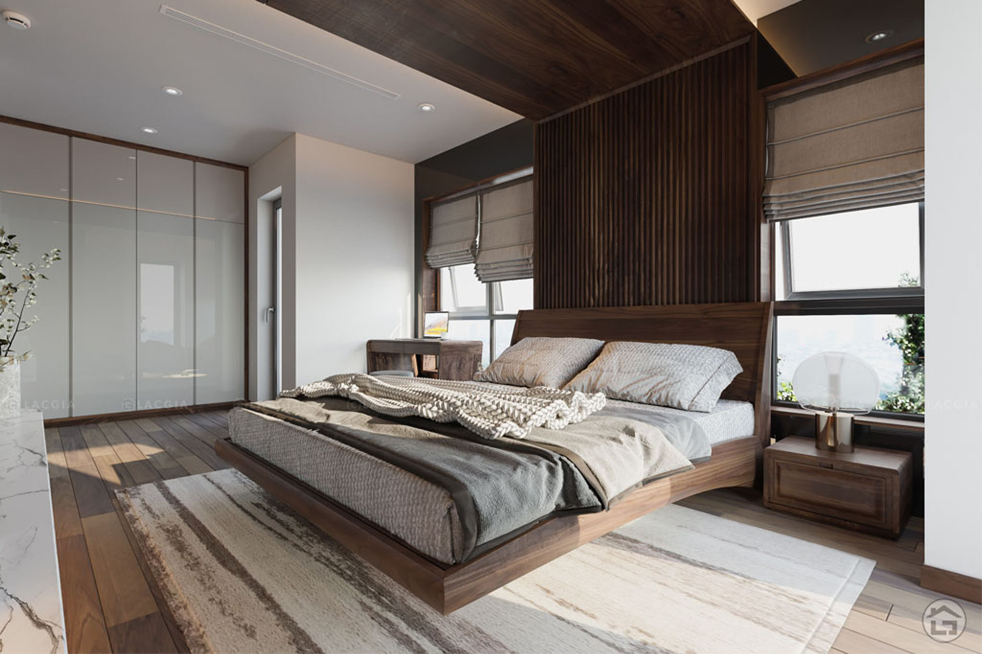 Giường ngủ gỗ đẹp GN19