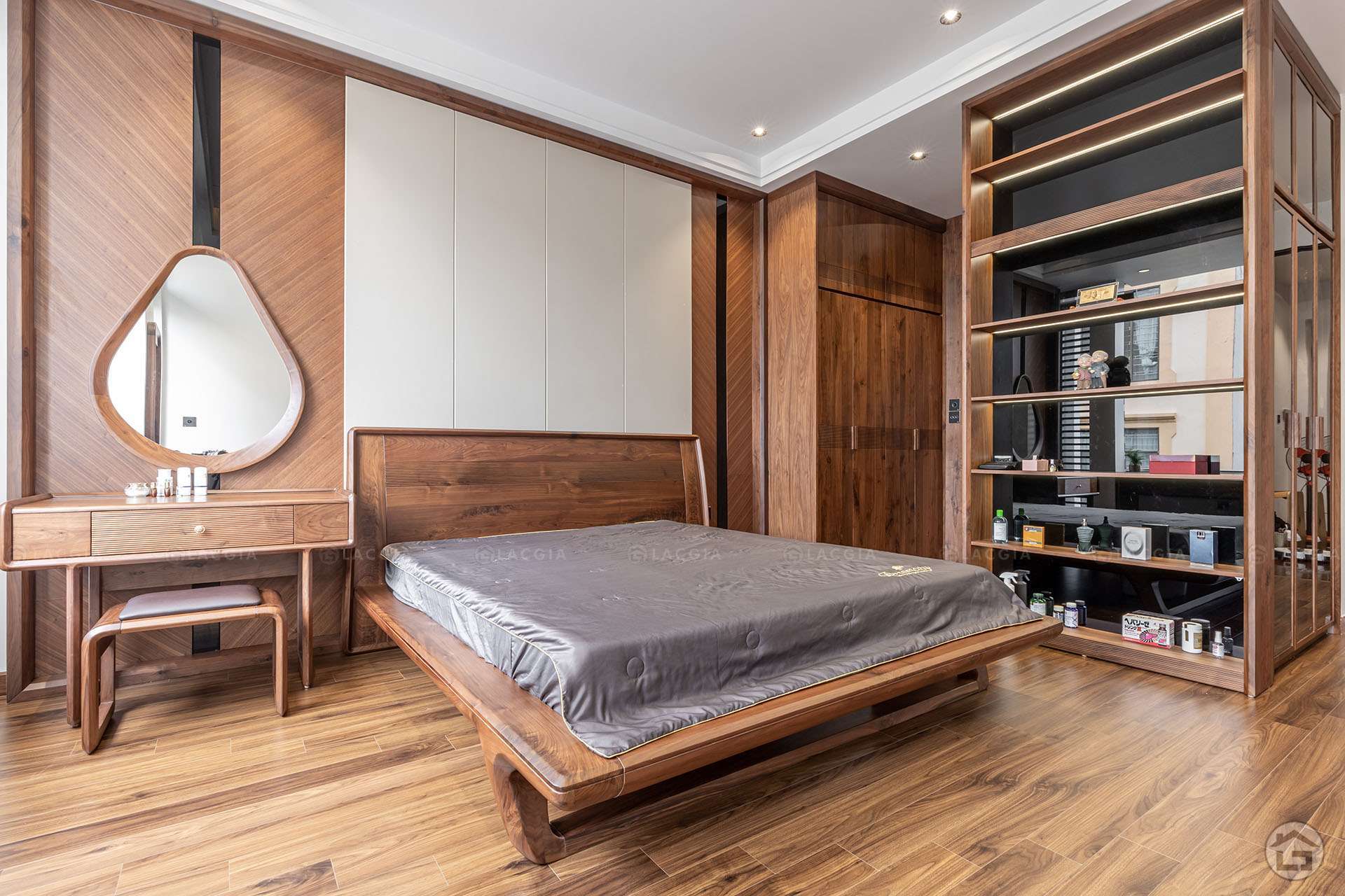 Mẫu thiết kế phòng ngủ 25m2 phong cách hiện đại 