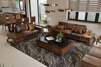Thiết kế nội thất biệt thự gỗ óc chó sang trọng Chị Hiếu - Quảng Bình